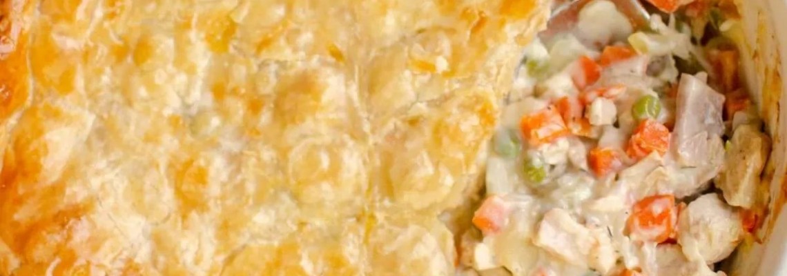 New Recipe - Turkey Pot Pie with Puff Pastry New Recipe - Turkey Pot Pie with Puff Pastry